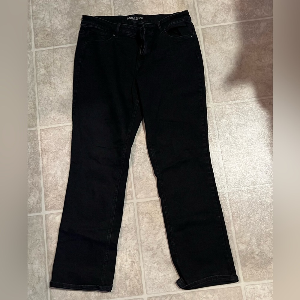 Maurices Black Straight Leg Women's Jeans